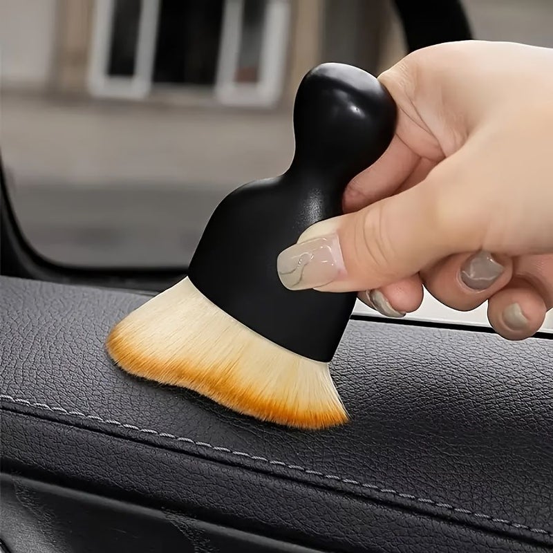 5Pcs Car Detailing Brush Set Ultra Soft Bristles Ergonomic Black Handle For Interior Dusting Alloy Wheel Cleaning And Car Wash - Image 3