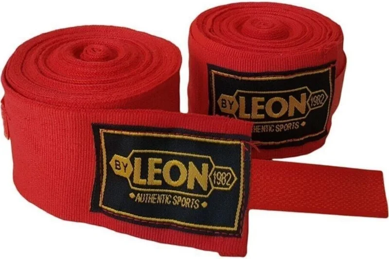 By Leon 1982 Leon Elastic Boxing, Kick Boxing and Muay Thai Bandage 7 Meters Red