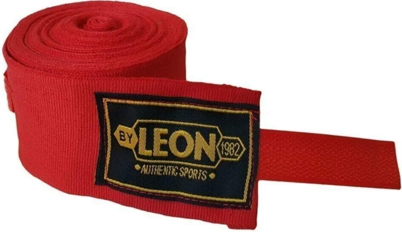 By Leon 1982 Leon Elastic Boxing, Kick Boxing and Muay Thai Bandage 7 Meters Red