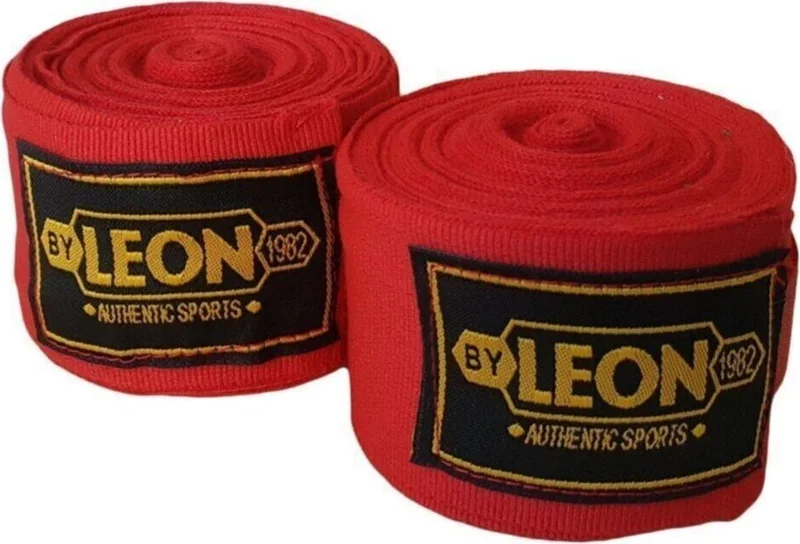 By Leon 1982 Leon Elastic Boxing, Kick Boxing and Muay Thai Bandage 7 Meters Red