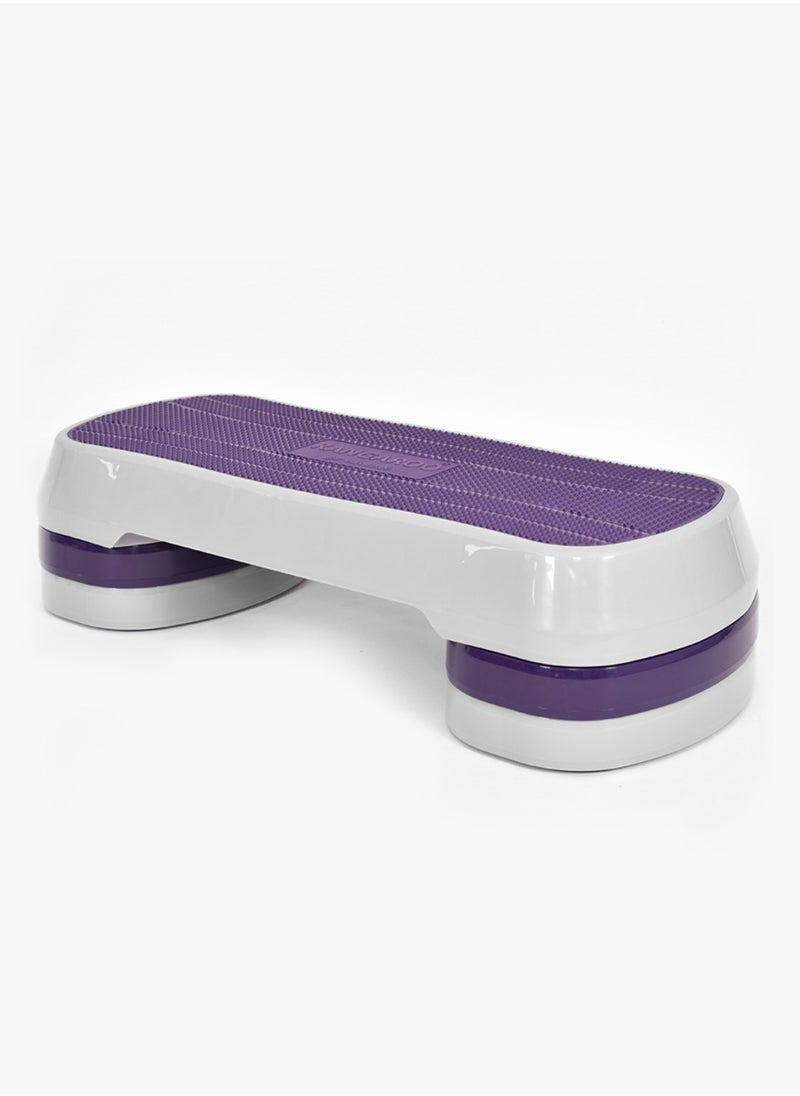 KANGAROO Step exercise staircase, purple, 3 adjustable levels With resistance rope gift  - Image 1