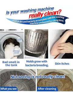 oradess Washing Machine Cleaner Tablets Descaler Solid Deep Cleaning Deodorizer For All Washer Machines HE Front Loader Top Load Clean Inside Drum and Laundry Tub Seal  - Image 2