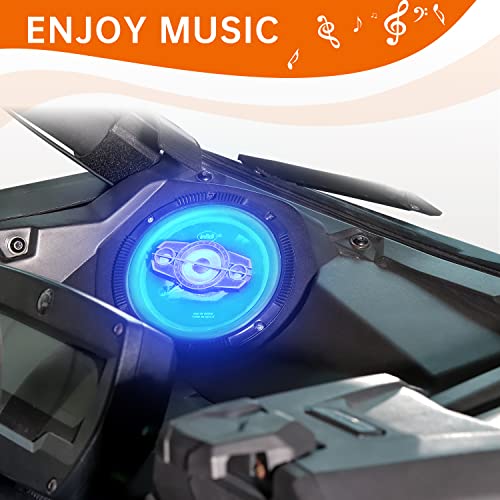 CUSAUTV Front Dash Speaker Pods Assembly Compatible with Can Am Maverick X3 / X3 Max 2017-2023 All Models Accessories 6.5 inch Stereo System Speaker Mount Enclosure Dash Panels (2PCS,LH+RH) - Image 2