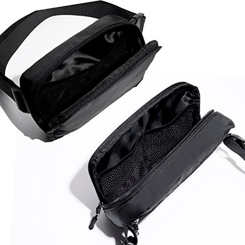WITROMAN Belt bag Fanny pack crossbody bags for women Everywhere belt bag (black) - Image 5