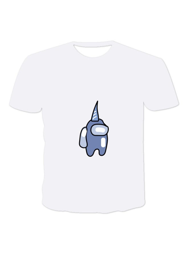 European And American Men's T-shirt 3 DALong Us Cartoon Print Top Casual Pullover Short Sleeve-Color:SRL768-Dimensions:L  - Image 1