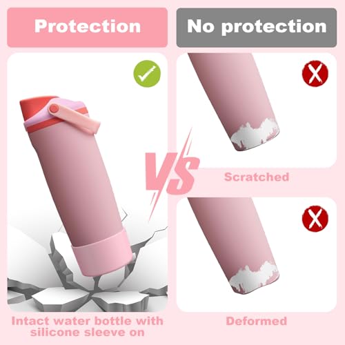 Beonsky 2PCS Silicone Boot for Owala FreeSip Sway 30oz 40oz, Anti-Slip Protective Sleeve for Owala 30oz 40oz FreeSip Tumbler - Stainless Steel Water Bottles Accessories - Image 3
