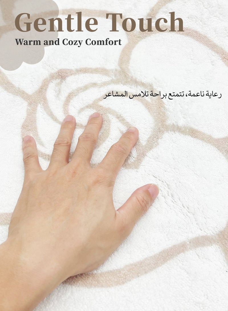 هامية وسادة قطيفة سميكة من الكشمير الصناعي - وسادة مقعد جديدة فاخرة 50x50 سم وسادة كرسي مريحة ومانعة للانزلاق وسادة من الكشمير الصناعي - وسادة سميكة ومريحة ودافئة - Image 3