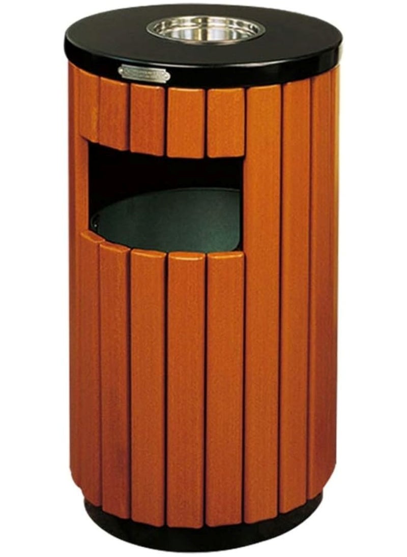 Outdoor Wooden Dustbin Durable & Weather-Resistant  - Image 1