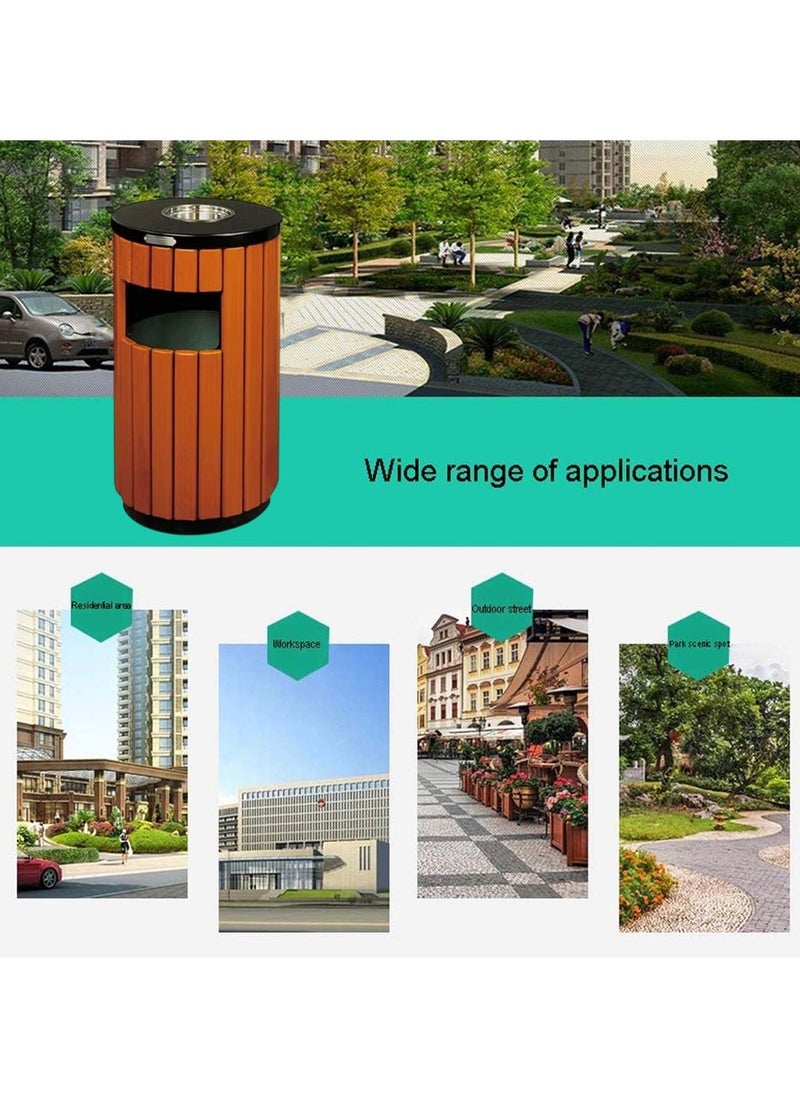 Outdoor Wooden Dustbin Durable & Weather-Resistant  - Image 3