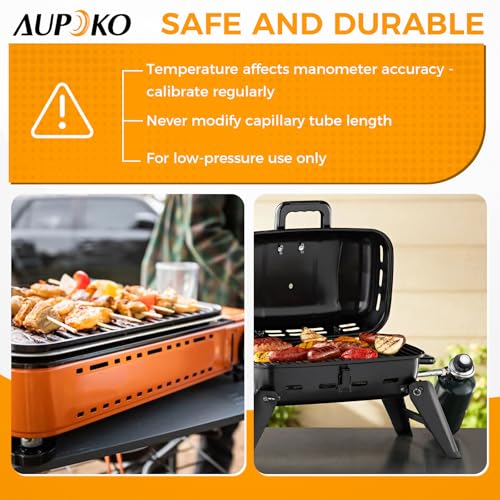 Aupoko Low Pressure One Pound Propane Tank Gas Regulator Valve, Portable Propane Table Top Regulator with 1/4’’ Barb Connection and 1"-20 Female Throwaway Cylinder Thread Inlet and an Orifice Outlet - Image 5