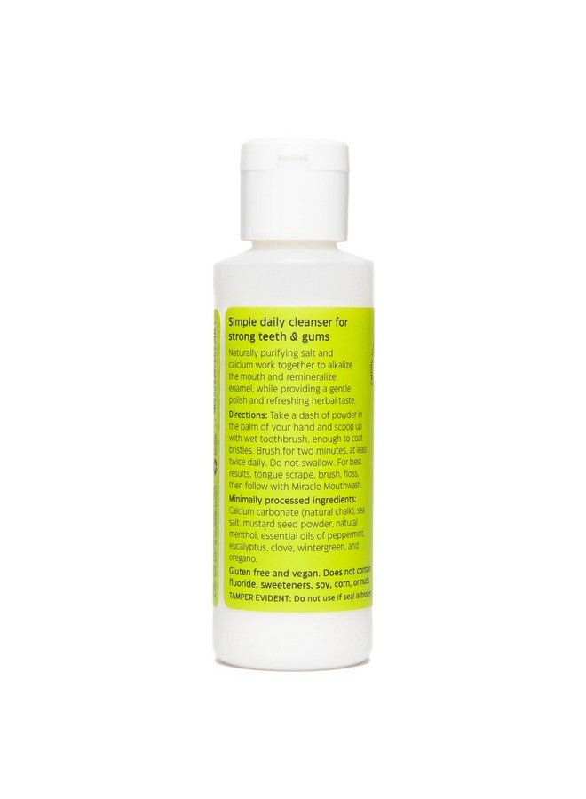 Uncle Harry's Remineralizing Tooth Powder | All Natural Enamel Support & Whitening Toothpaste for Sensitive Teeth | Powder Toothpaste for Gum Health & Fresh Breath (4 oz) - Image 2