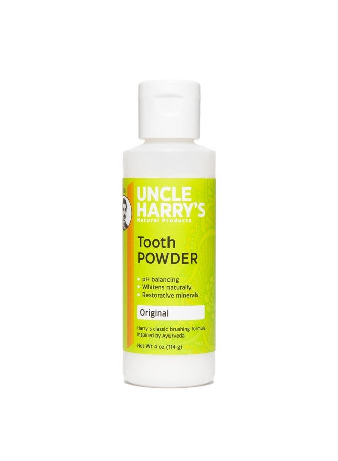 Uncle Harry's Remineralizing Tooth Powder | All Natural Enamel Support & Whitening Toothpaste for Sensitive Teeth | Powder Toothpaste for Gum Health & Fresh Breath (4 oz) - Image 1