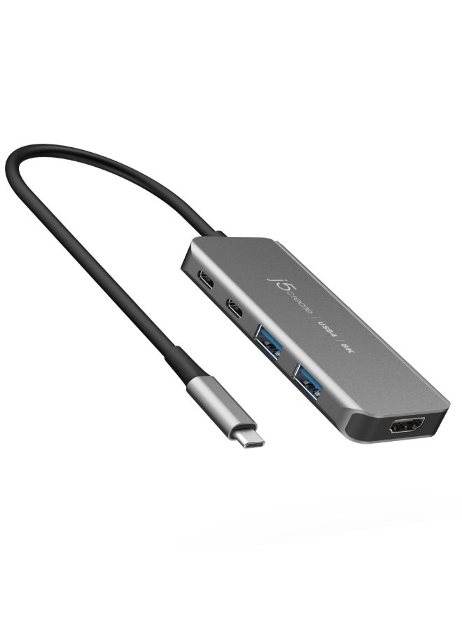 j5create JCH453 8K USB4® Travel Hub (5-in-1 )