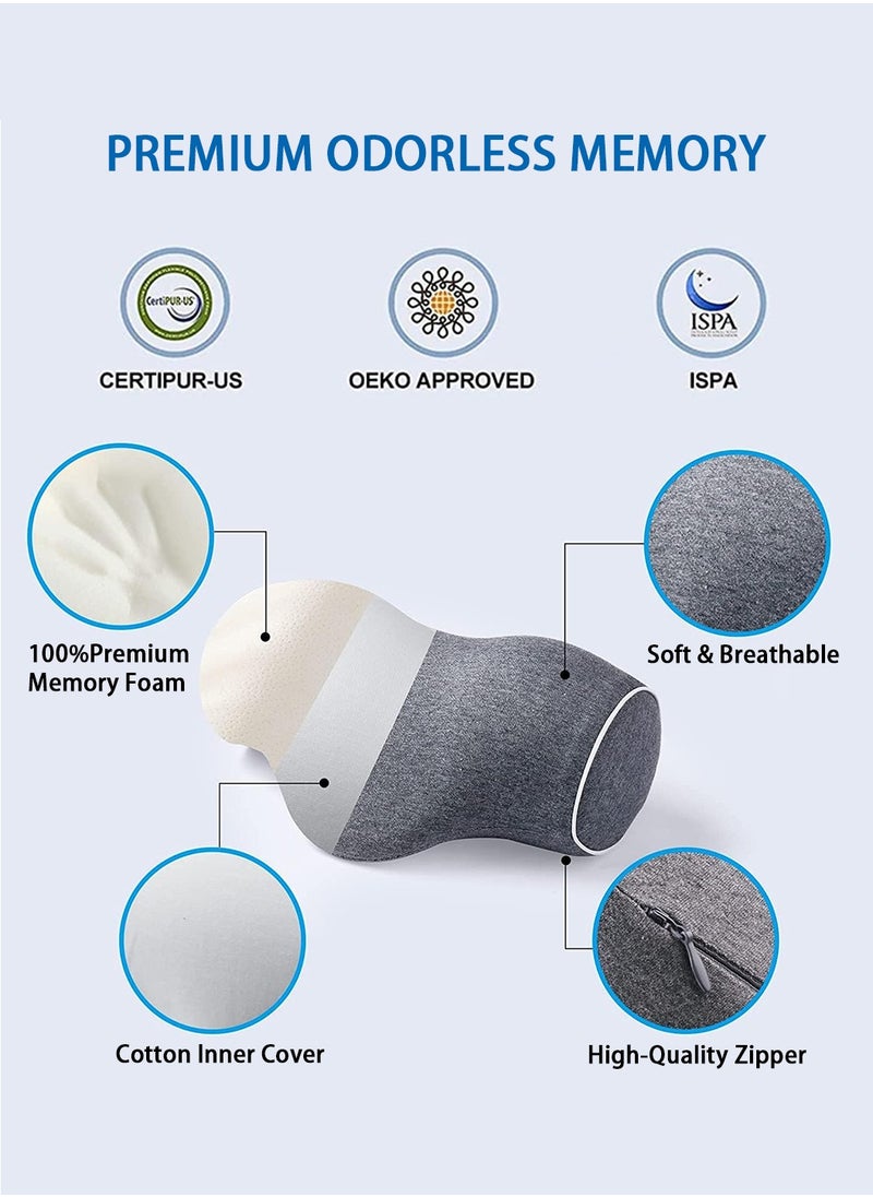 LEOKOR Neck Stretcher, Neck and Shoulder Relaxer,Cervical Pillow for Neck Pain Relief,Memory Foam Neck Stretcher Pillows with Pillowcase,Neck Support Traction Relaxer  - Image 4