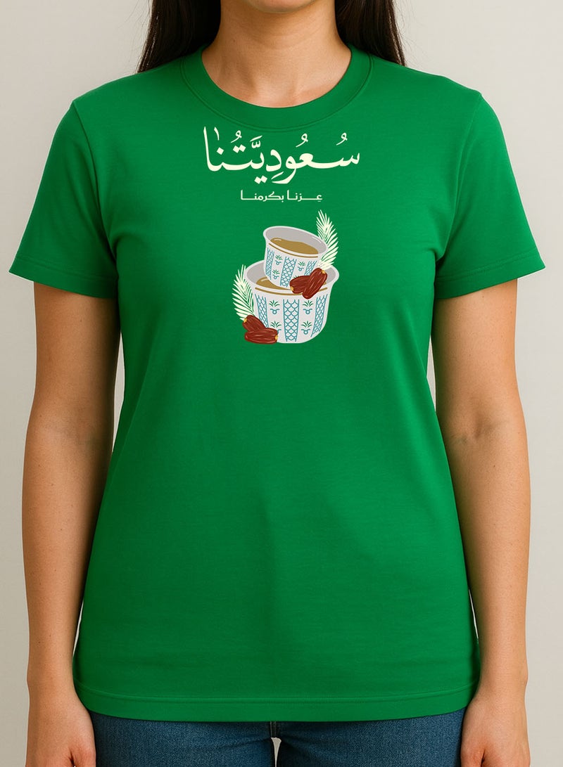 LOWHA Cotton T-Shirt for Saudi National Day or Everyday Saudi Pride Wear for Women & Men - Image 3