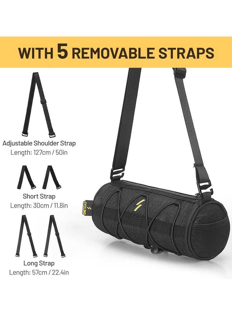 GGOOT Bike Handlebar Bag Multi-Functional Cycling Front Bag Bicycle Front Frame Top Tube Bag Saddle Bag Shoulder Bag for MTB Mountain Road Bag - Image 5