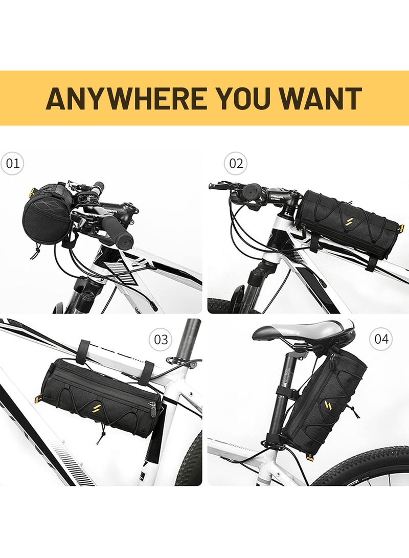 GGOOT Bike Handlebar Bag Multi-Functional Cycling Front Bag Bicycle Front Frame Top Tube Bag Saddle Bag Shoulder Bag for MTB Mountain Road Bag - Image 4