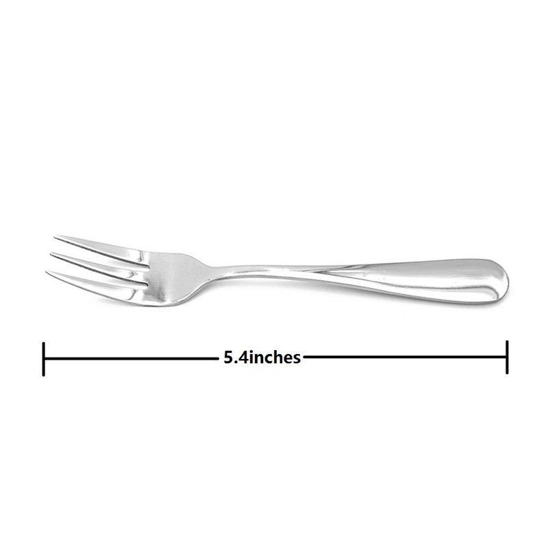 ERCRYSTO Stainless Steel Forks  Salad Forks  Dessert Forks  Appetizer Forks (4Pcs) - Image 2