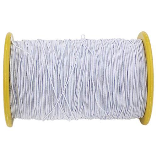 TIHOOD 2PCS 0.5mm Thickness 547 Yard Elastic Thread White - Image 3