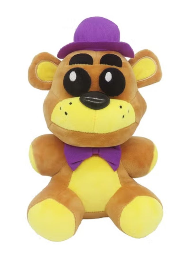 هدية عيد ميلاد من لعبة Five Nights at Freddy's المحشوة - دب بني كبير جديد مقاس 25 سم