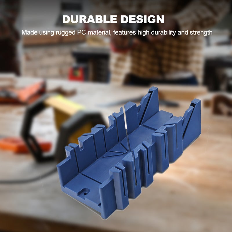 Multifunctional Woodworking Miter Saw Box Miter Saw Holder Saw Storage Mitre Box Back Saw Box 45 Degree/22.5 Degree/90 Degree Plastic Saw Box Small Miter Saw Cabinet - Saw Not Included - Image 5