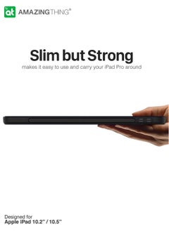 Antimicrobial Evolution Folio Smart Case Cover for Apple iPad 10.2 inch /iPad 10.5 inch with Apple Pencil Storage - Black - pzsku/ZB1D3391D116AB7A8A921Z/45/_/1654347901/486716c0-c552-4245-8379-56ab0465783e