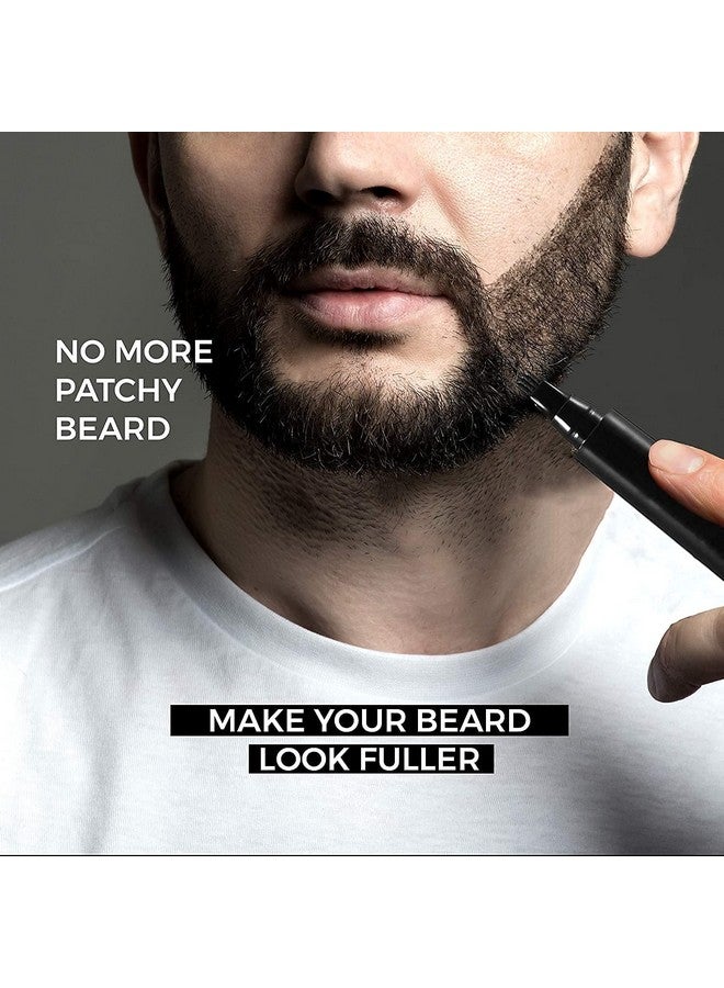 BANCROFT Beard Pencil Filler for Men BY BANCROFT | with Bristle Beard Brush | Natural Enhancer Fill | Barber Pencil Mustache Kit for Men | Long Lasting Waterproof Filler with Micro-fork Tip | Beard- Moustache - Image 3