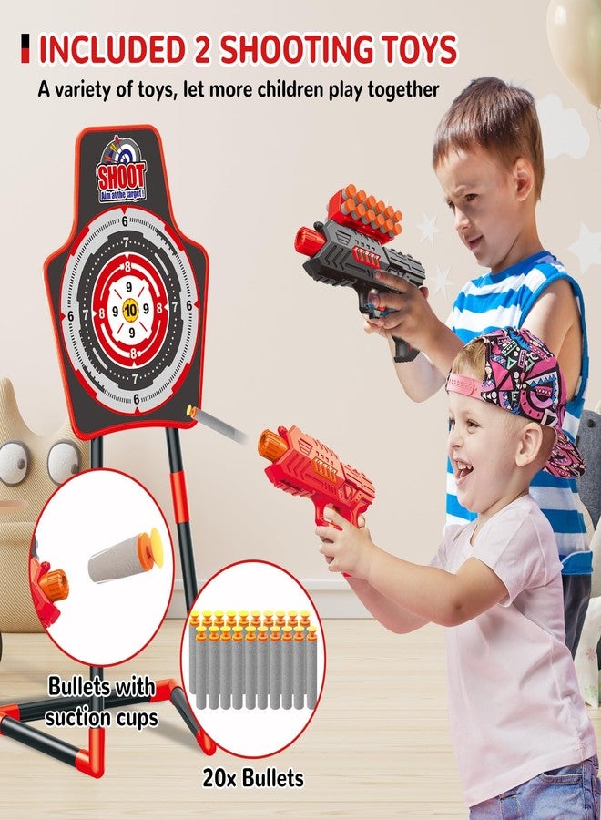 GMAOPHY Bow and Arrow for 5 6 7 8 9 10 11+ Year Old Boys, Birthday Gift for Kids, Indoor Outdoor Activity Toys, 2 Pack LED Light Up Archery Toy with 20 Suction Cup Arrows, Standing Target, 2 Quiver - Image 4