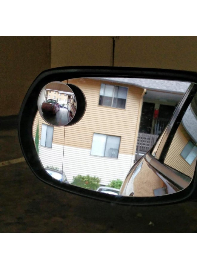 Am-BSM01 Adjustabe HD Glass Convex Wide Angle Rear View Car - Image 2