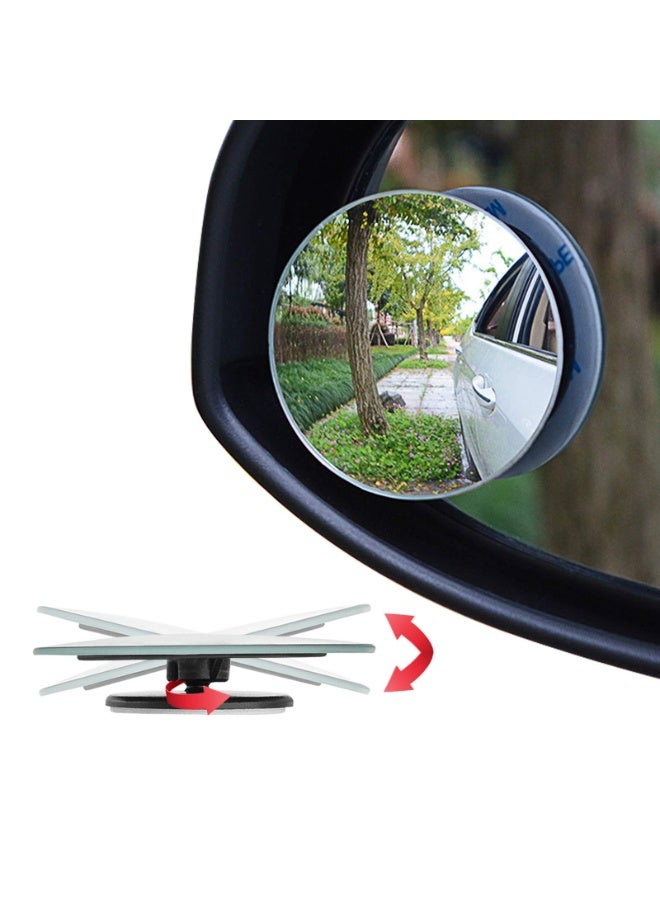 Am-BSM01 Adjustabe HD Glass Convex Wide Angle Rear View Car - Image 1