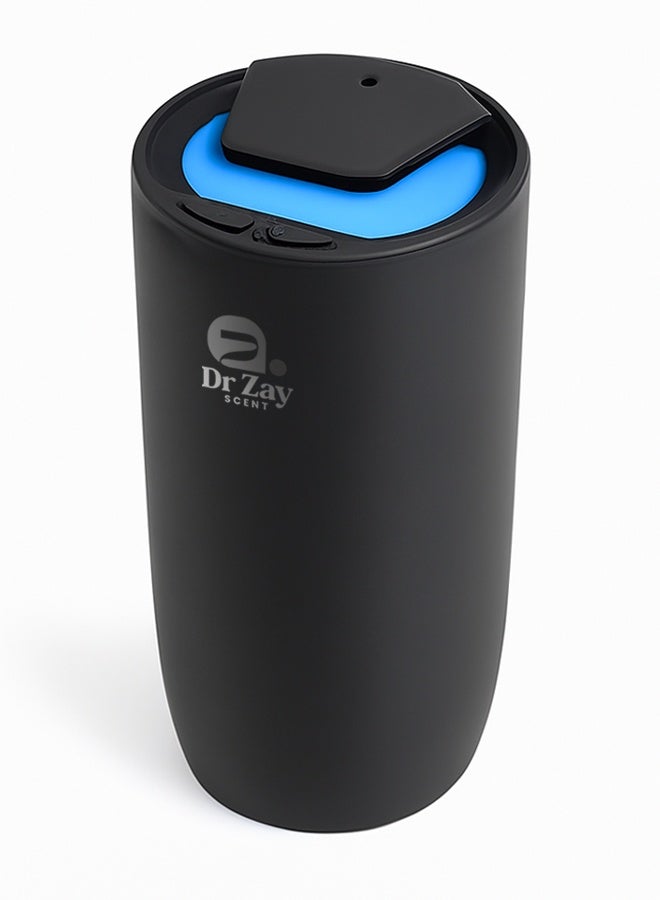 Dr Zayscent Dr. Zay Scent Car Scent Diffuser – Waterless Essential Oil Spray, Sophisticated Design, AI Motion Sensor Auto ON/OFF, Metal Body, 10–50ml, 45m³ Coverage, CE/RoHS/FCC Certified (BLACK)  - Image 1