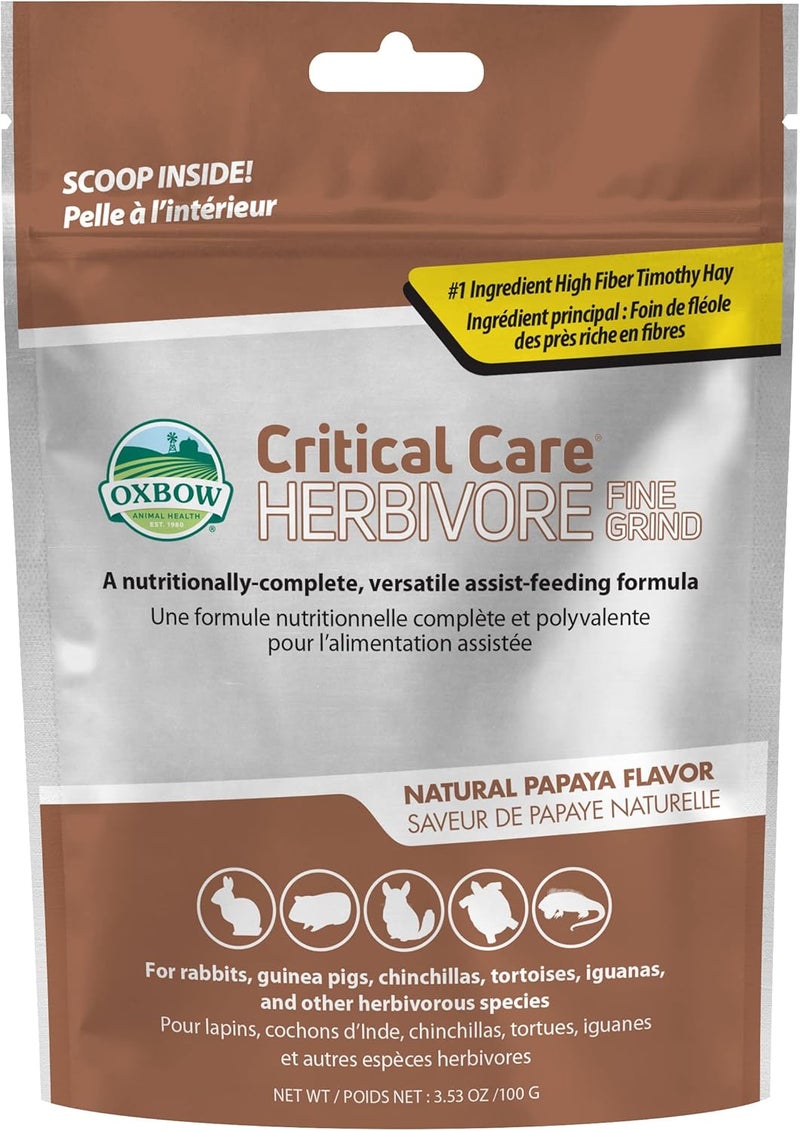 Oxbow Critical Care Fine Grind Pet Supplement for Small Herbivores - 100g - Image 1