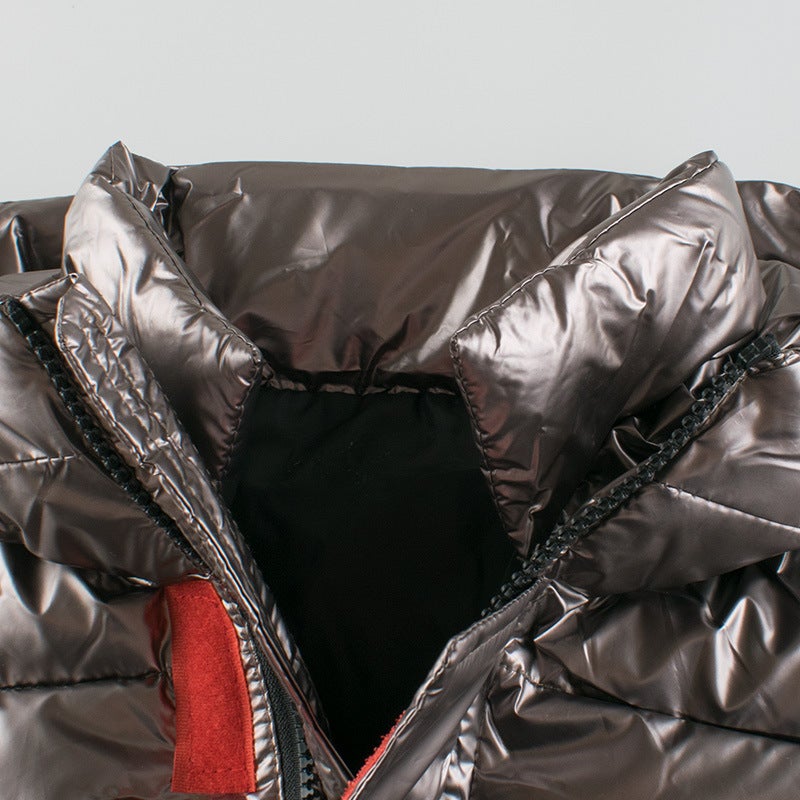 Korean version of childrens clothing autumn and winter new childrens cotton-padded jacket boys coat thickened baby clothes manufacturers supply a generation of hair YR237 Grey  - Image 3