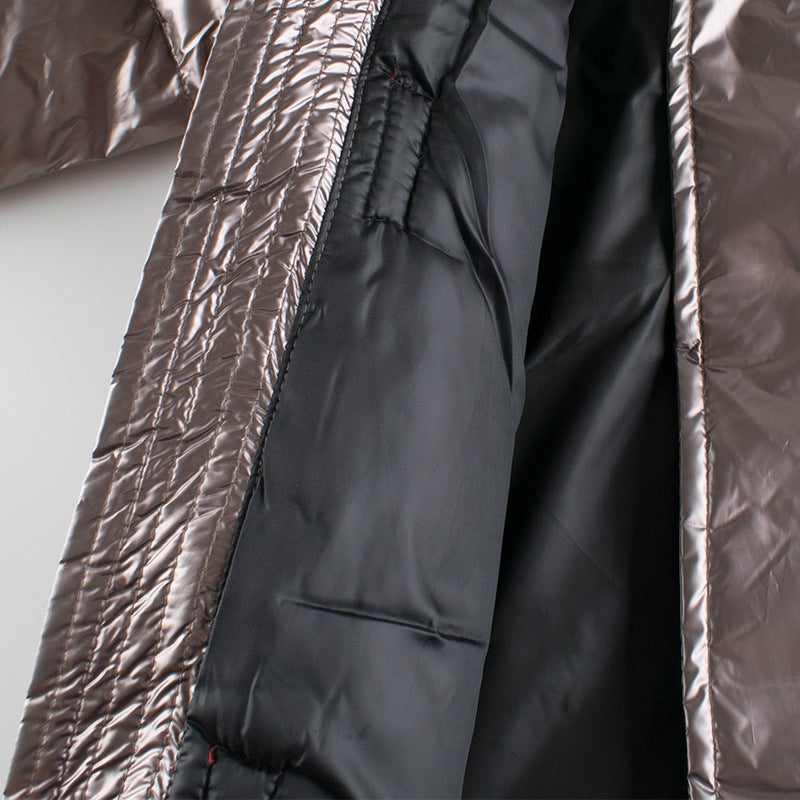 Korean version of childrens clothing autumn and winter new childrens cotton-padded jacket boys coat thickened baby clothes manufacturers supply a generation of hair YR237 Grey  - Image 4
