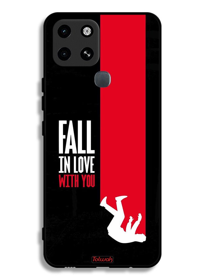 Tolwak Infinix Smart 6 Protective Case Cover Fall In Love With You - Image 2