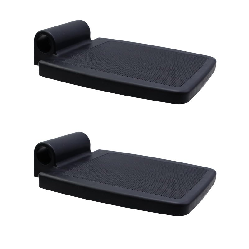 Nicerity 2Pcs Universal Wheelchair Footplate Replacement Footrest Pedal Leg Pad for Most Wheelchairs Black