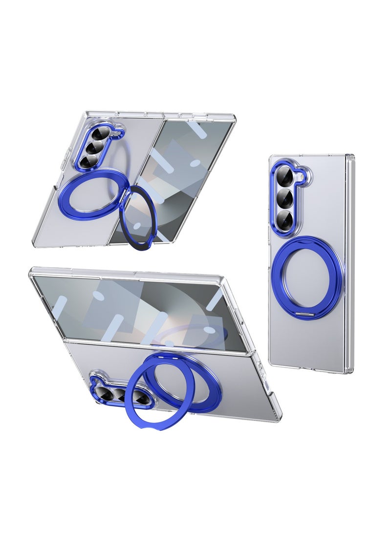 general Samsung Galaxy Z Fold 7 Case, Built-in Screen Protector, Shock Resistant and Highly Transparent Folding Case, 360° Rotating Stand, Z Fold 7 Protective Slim Black Case