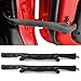 ROMASO Door Strap for Jeep Heavy Duty Door Limiting Strap with Zipper for Jeep Wrangler JK JKU 200720182Pcs Black - Image 2