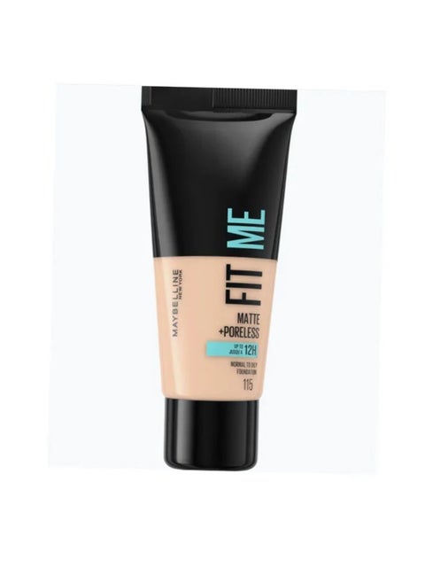Maybelline Fit Me Matte + Poreless Foundation Normal To Oily With Clay - 115 Ivory