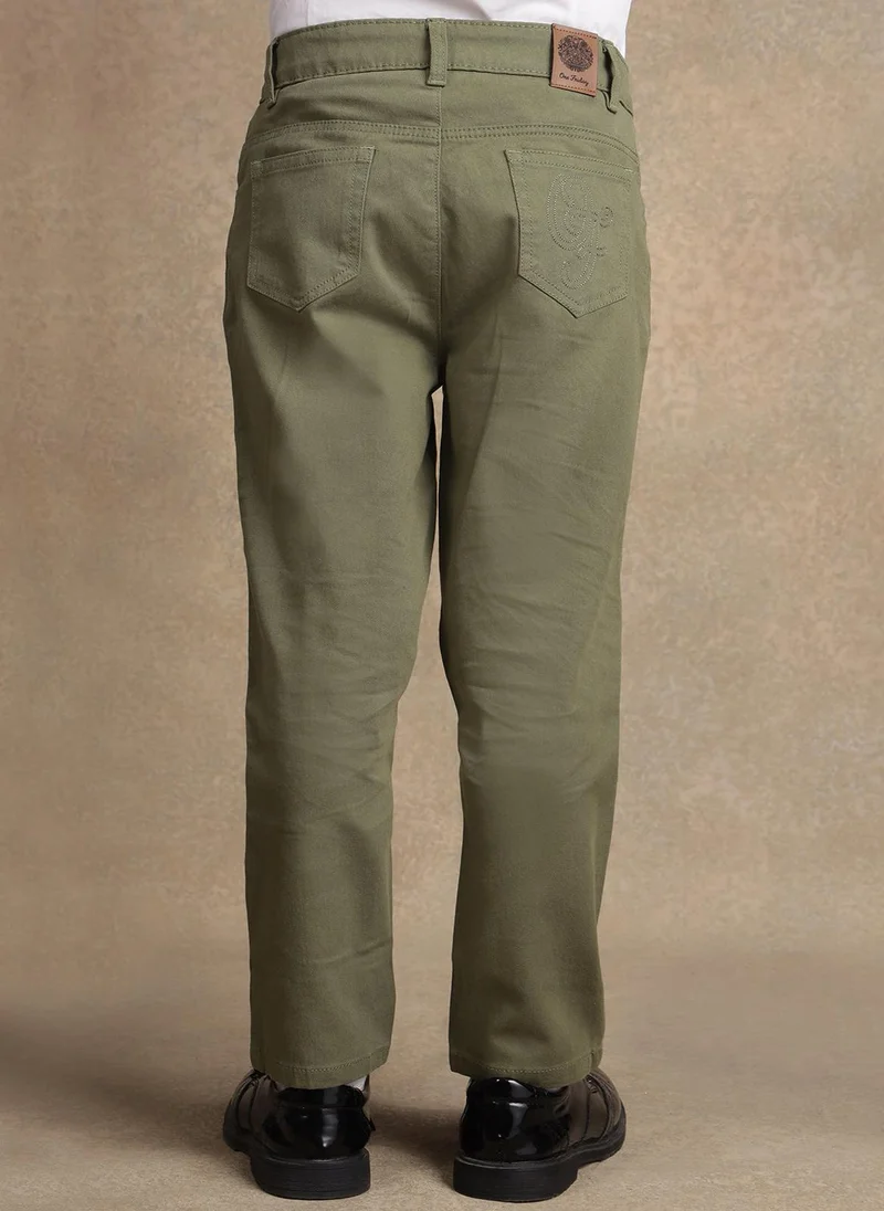 ون فرايدي One Friday Kids Boys Olive RegularFit Trouser