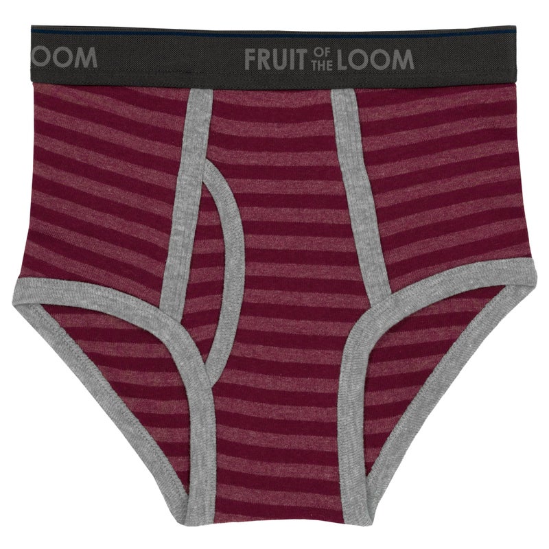 Fruit of the Loom Big Tag Free Cotton Briefs (Assorted Colors), Boys â€“ 10 Pack â€“ Blue/Grey/Red, Large - Image 5