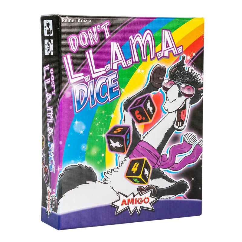 AMIGO Games Don't L.L.A.M.A. Dice Game - Fun and Strategic Llama-Themed Dice Game for Ages 8+ | 2-6 Players | Avoid Llama Drama and Shed Points - Image 1