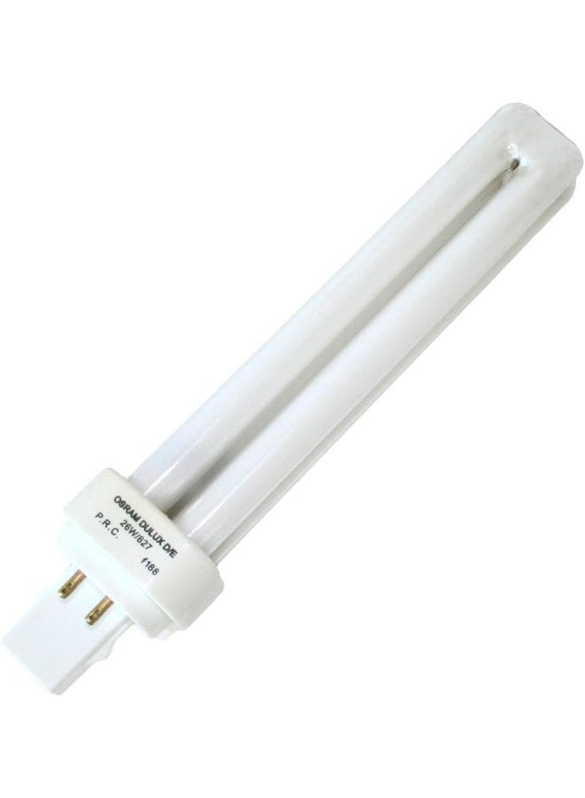OsRAM Duluxd/E Energy Saver [Quicktronic Ecg] Cflni, 2 Tubes (26W) 4 Pin - Plug In Base- G24Q-3, 1800 Lm - Lumilux -Warm White/Energy Class A - Image 1