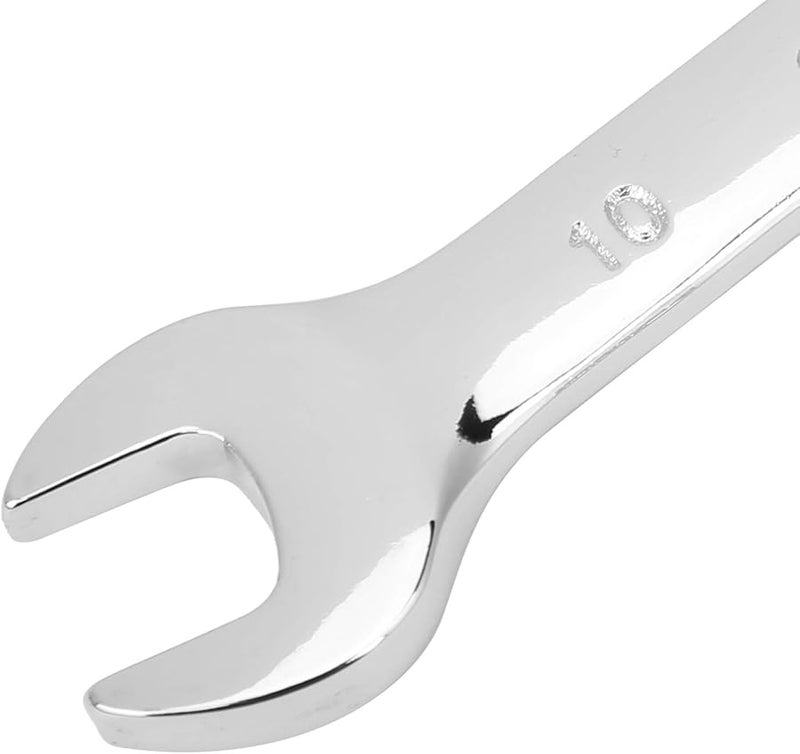 10Pcs Ratcheting Wrench Set Chrome Vanadium Steel 10mm Professional Mechanics - Image 5