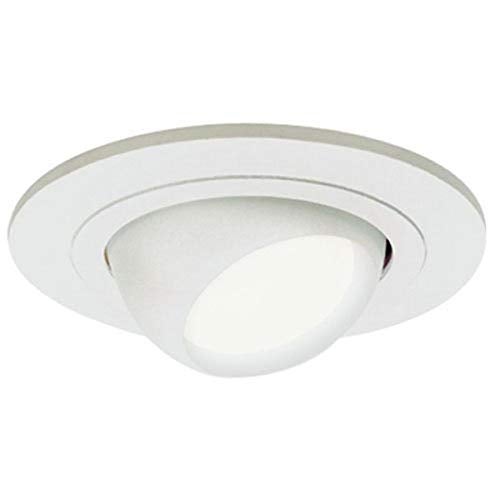 HALO 4 in. Matte White Recessed Ceiling Light Adjustable Eyeball Trim, Small, (998P) - Image 2