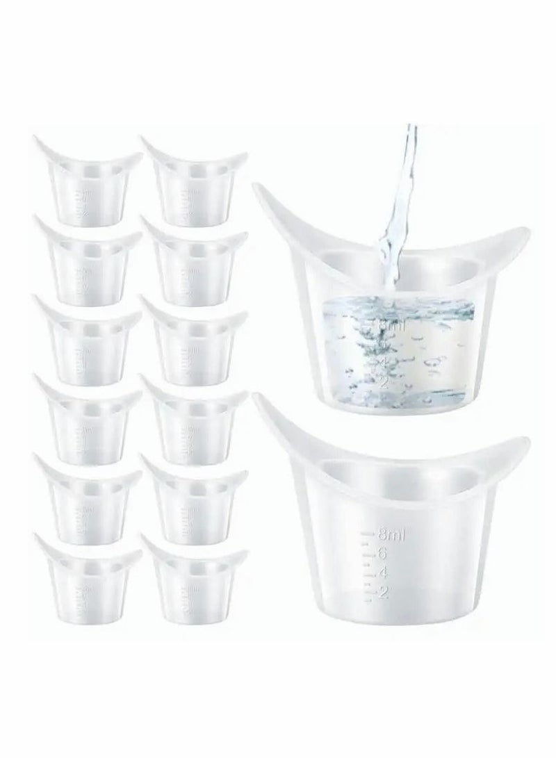 واي آند دي Eye Wash Bath Kit Silicone Cup, 13PCS Flush Cleansing Flushing Rinse Cups with Calibration for Refresh Clean Tired Eyes  - Image 1