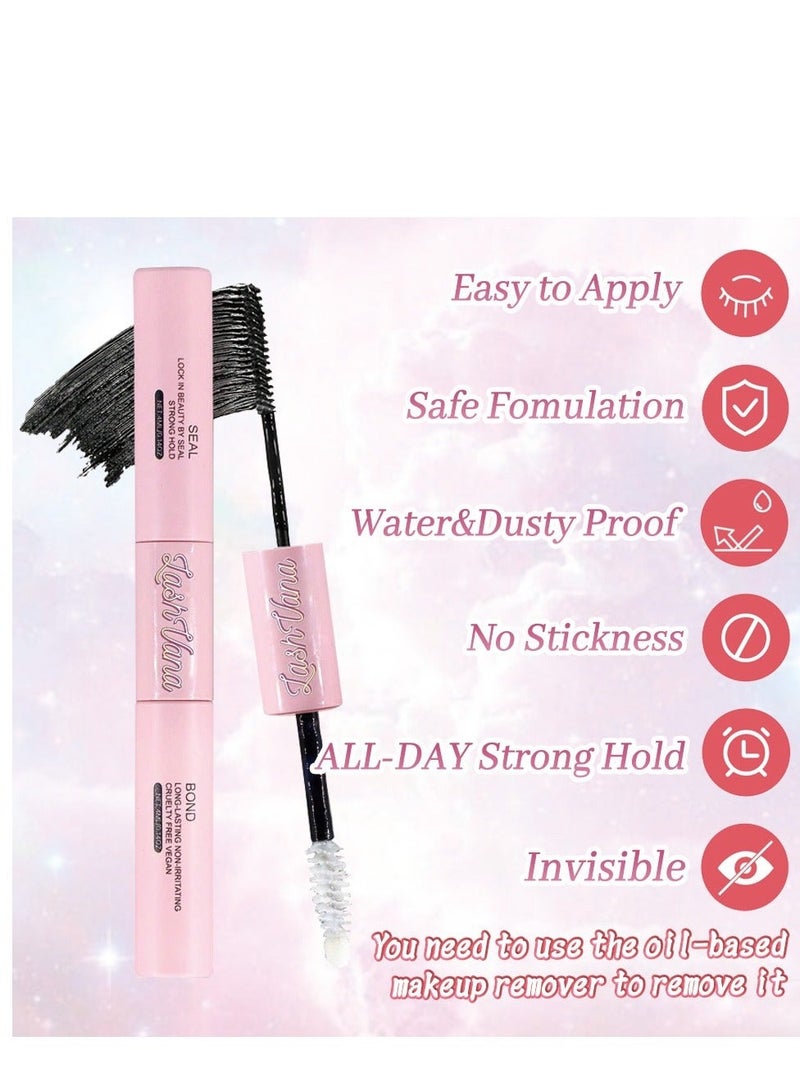 lashvana 280pcs False Eyelashes With Glue Kit, Individual Lash Clusters With Lash Bond,Lash Remover And Applicator, Eyelash Extension Kit, Easy To Apply At Home. - Image 4