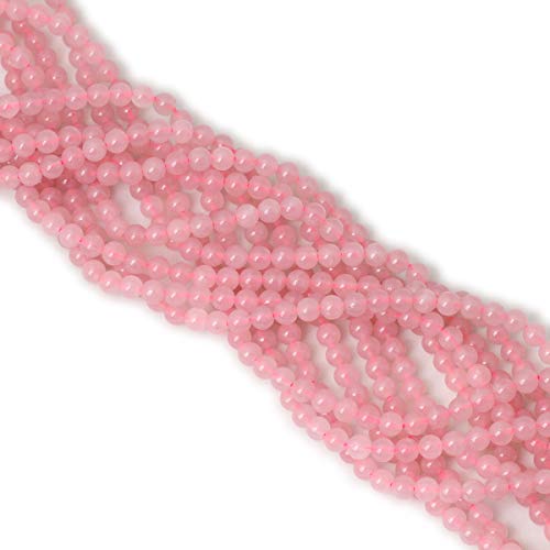 CHEAVIAN 60PCS 6mm Natural Rose Quartz Gemstone Round Loose Bead Pink Crystal for Jewelry Making 1 Strand 15" - Image 4