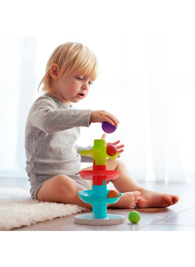 Lollipop - Lollipop Rainbow Ball Drop Tower: Baby Toys for Toddlers Includes 4 Balls - Stimulate Curiosity and Motor Skills with This Engaging Ball Drop Toys for Toddlers - Image 1