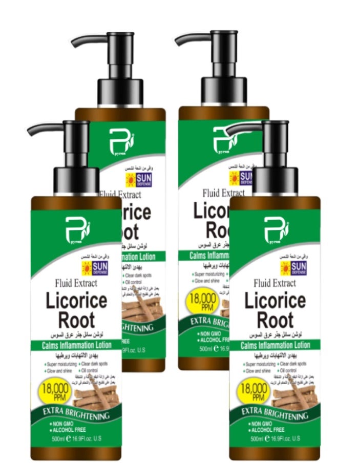 PYRON 4 Pieces Licorice Root Lotion 500ML  - Image 1